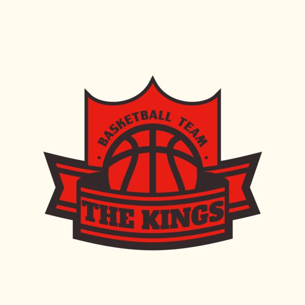 The Kings Basketball team Logo Template Thumbnail
