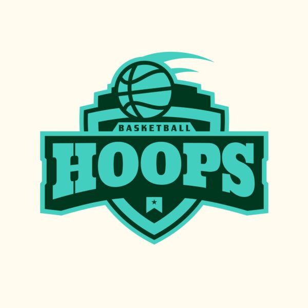 Hoops Basketball logo template 02 Thumbnail