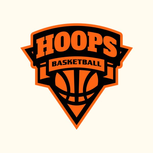 Hoops Basketball logo template 02 Thumbnail