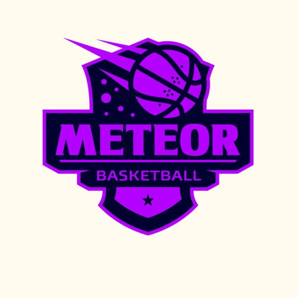 Meteor Basketball logo template Thumbnail