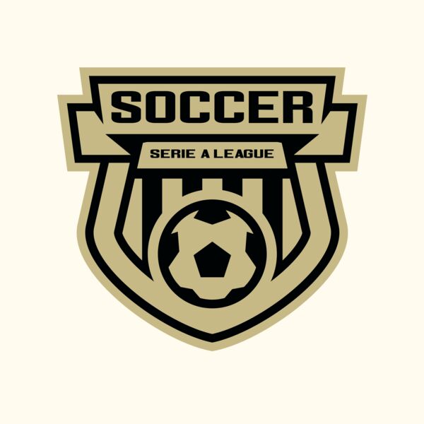 Serie a league soccer logo template Thumbnail