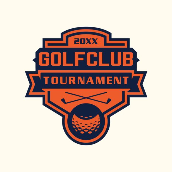 Golf club Tournament logo template 02 Thumbnail
