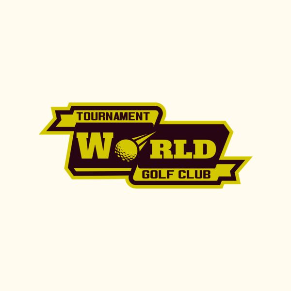 World Tournament Golf club logo template Thumbnail