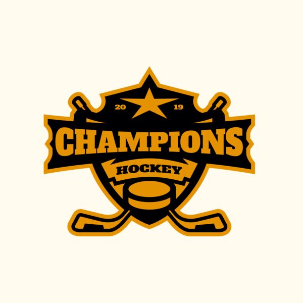 Champions Hockey logo template 02 Thumbnail