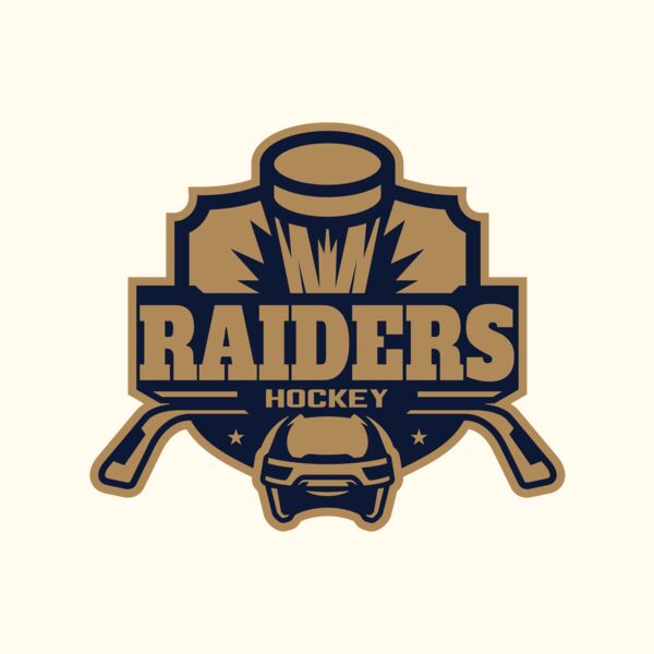 Raiders Hockey logo template Thumbnail