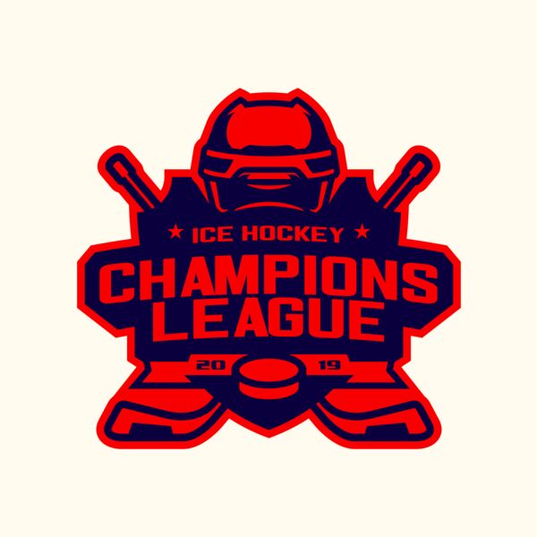Champions League Ice Hockey logo template Thumbnail