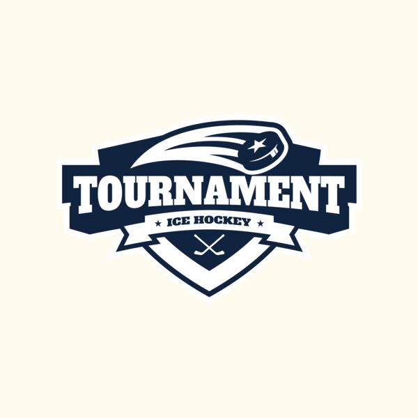 Tournament Ice Hockey logo template 02 Thumbnail