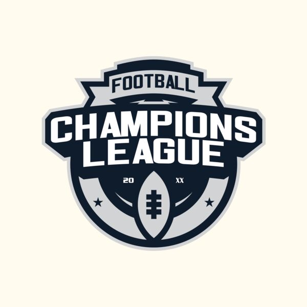 Champions League Football logo template Thumbnail