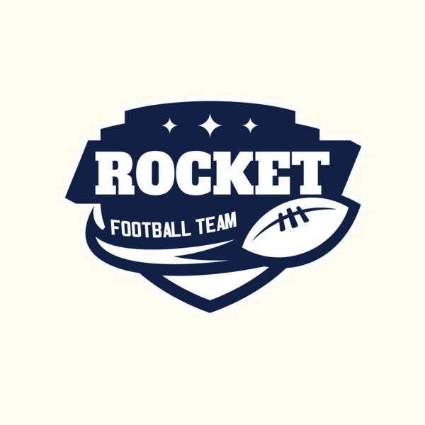 Rocket Football Team logo template Thumbnail