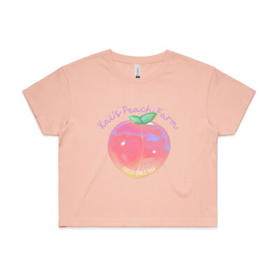Kai's Peach Farm~ Cropped Tee Thumbnail